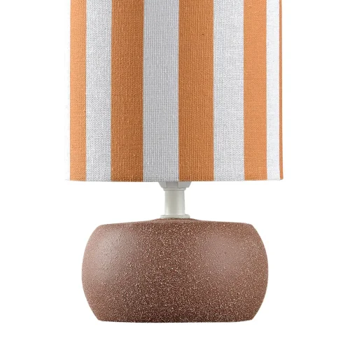 LÁMPARA DE MESA EN CERÁMICA MARRÓN E14 27CM ZAIRE