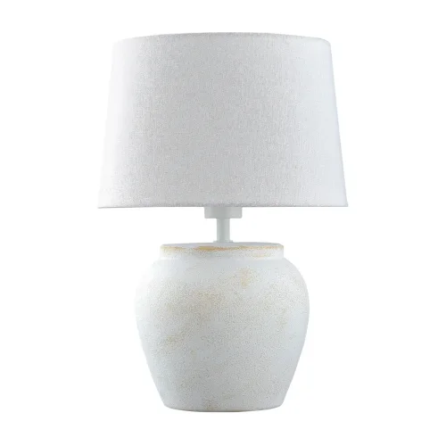 LÁMPARA DE MESA CERÁMICA BLANCA E27 AYLA