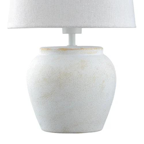 LÁMPARA DE MESA CERÁMICA BLANCA E27 AYLA