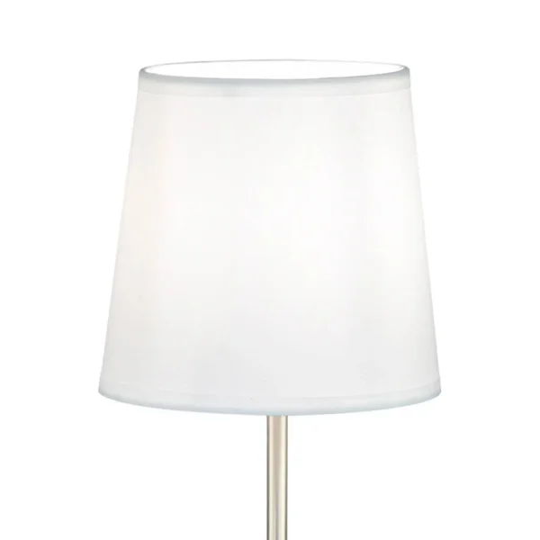 LÁMPARA DE MESA METAL NÍQUEL SATINADO E14 THARION