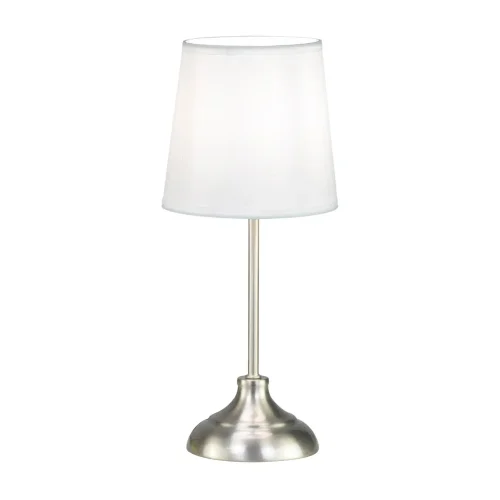 LÁMPARA DE MESA METAL NÍQUEL SATINADO E14 THARION