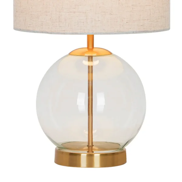 LÁMPARA DE MESA METAL LATÓN E27 45CM MIREL