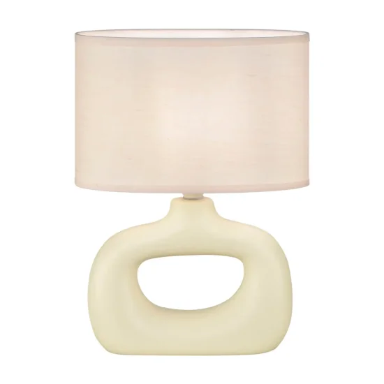 LÁMPARA DE MESA CERÁMICA VAINILLA E14 MALDEN