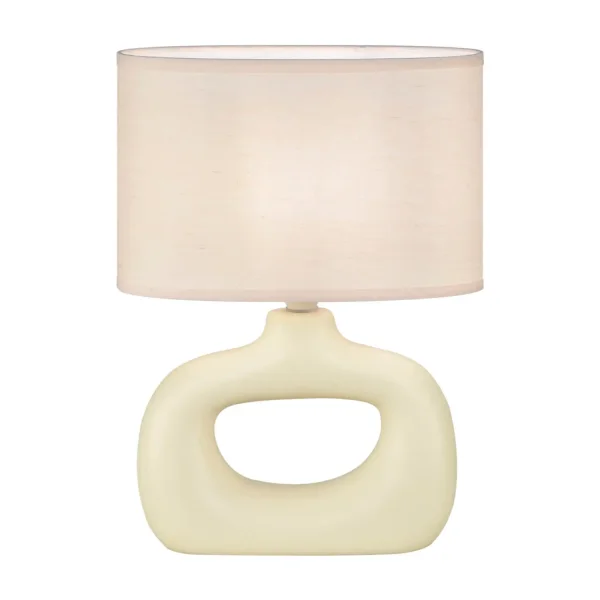 LÁMPARA DE MESA CERÁMICA VAINILLA E14 MALDEN