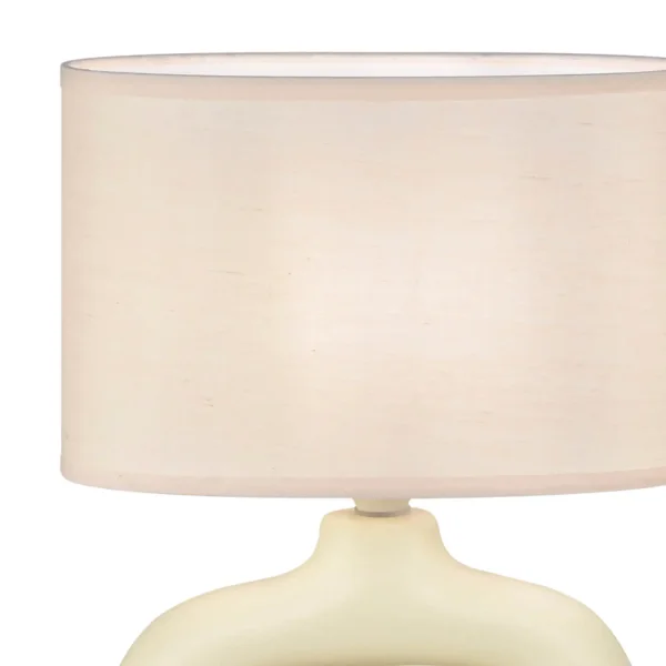 LÁMPARA DE MESA CERÁMICA VAINILLA E14 MALDEN
