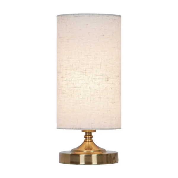 LÁMPARA DE MESA METAL CUERO E14 TRIELLA