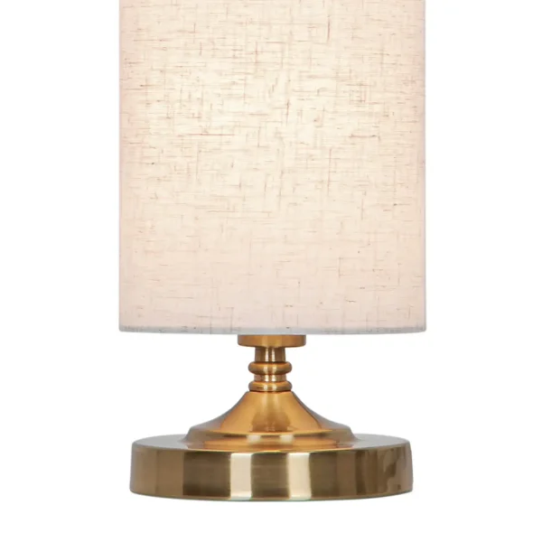 LÁMPARA DE MESA METAL CUERO E14 TRIELLA