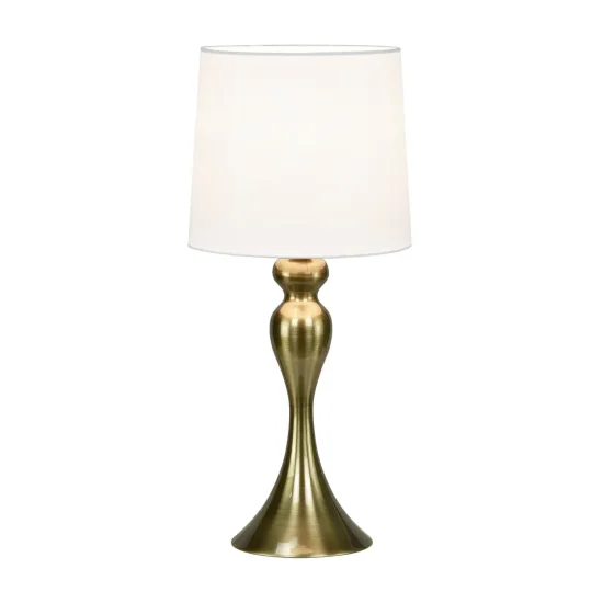 LÁMPARA DE MESA METAL CUERO E27 ARLISSE