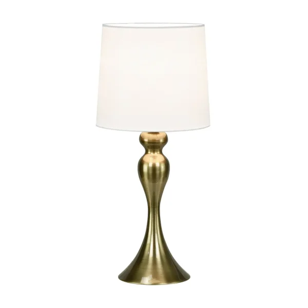 LÁMPARA DE MESA METAL CUERO E27 ARLISSE