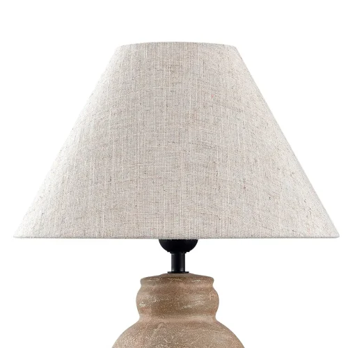 LÁMPARA DE MESA CERÁMICA MARRÓN PIEDRA E27 METOK