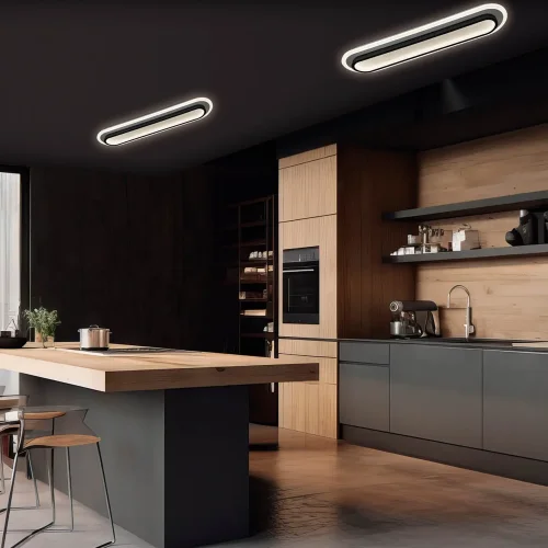 PLAFÓN LED 38W 4000K METAL NEGRO NEBRIX