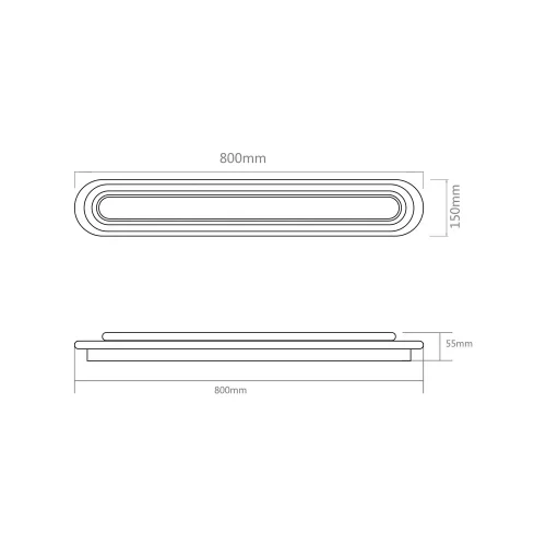 PLAFÓN LED 38W 4000K METAL NEGRO NEBRIX