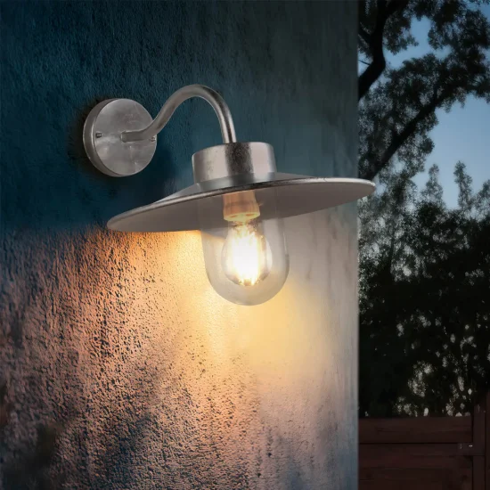 APLIQUE EXTERIOR E27 METAL ZINC IP44 NERINE