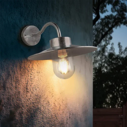 APLIQUE EXTERIOR E27 METAL ZINC IP44 NERINE