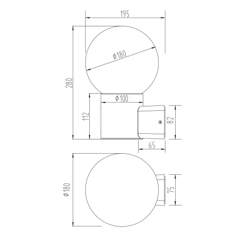 APLIQUE EXTERIOR E27 ALUMINIO ANTRACITA IP44 LAUREL