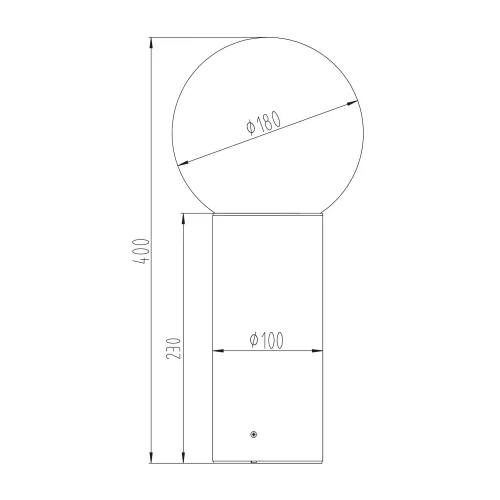 BALIZA EXTERIOR E27 ALUMINIO ANTRACITA IP44 40CM LAUREL