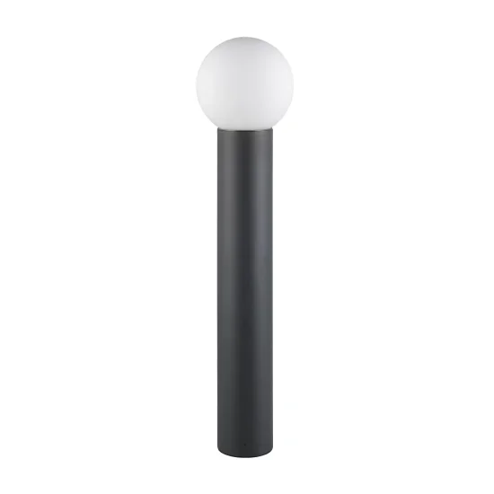 BALIZA EXTERIOR E27 ALUMINIO ANTRACITA IP44 80CM LAUREL 2
