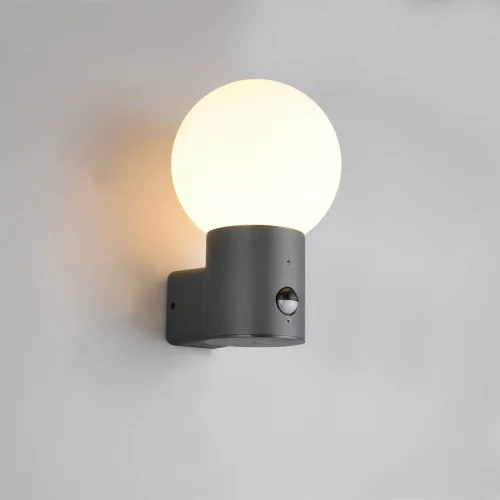 APLIQUE EXTERIOR E27 C/SENSOR ALUMINIO ANTRACITA IP44 LAUREL