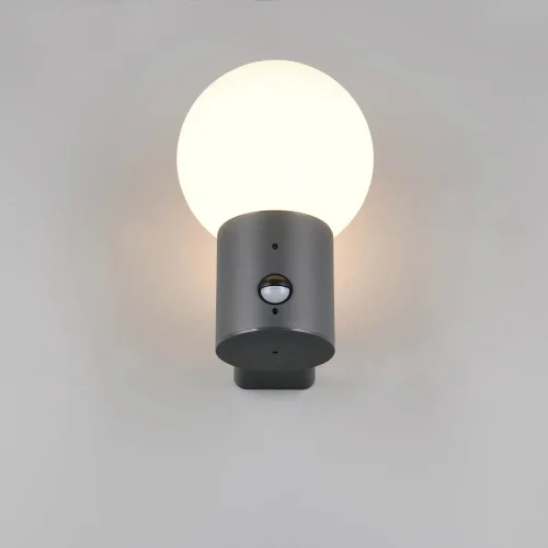 APLIQUE EXTERIOR E27 C/SENSOR ALUMINIO ANTRACITA IP44 LAUREL