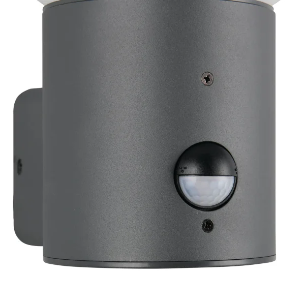 APLIQUE EXTERIOR E27 C/SENSOR ALUMINIO ANTRACITA IP44 LAUREL