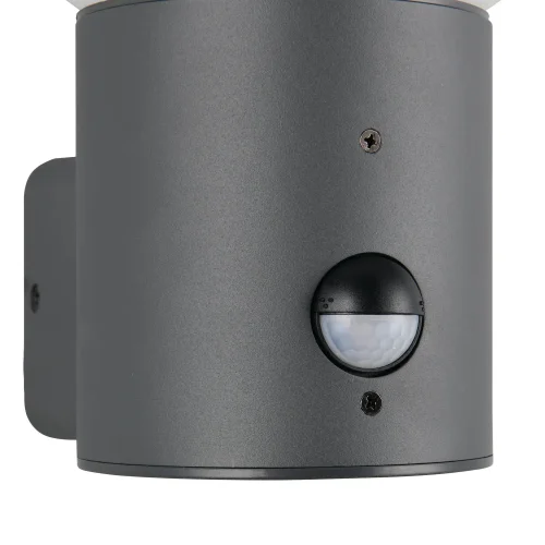 APLIQUE EXTERIOR E27 C/SENSOR ALUMINIO ANTRACITA IP44 LAUREL