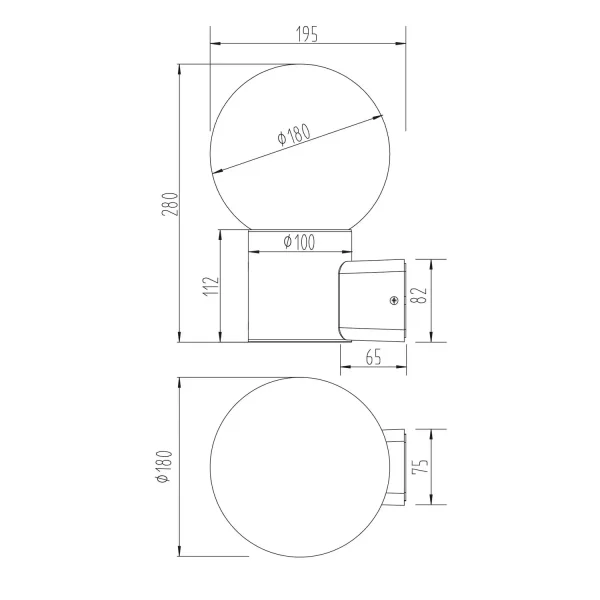 APLIQUE EXTERIOR E27 C/SENSOR ALUMINIO ANTRACITA IP44 LAUREL