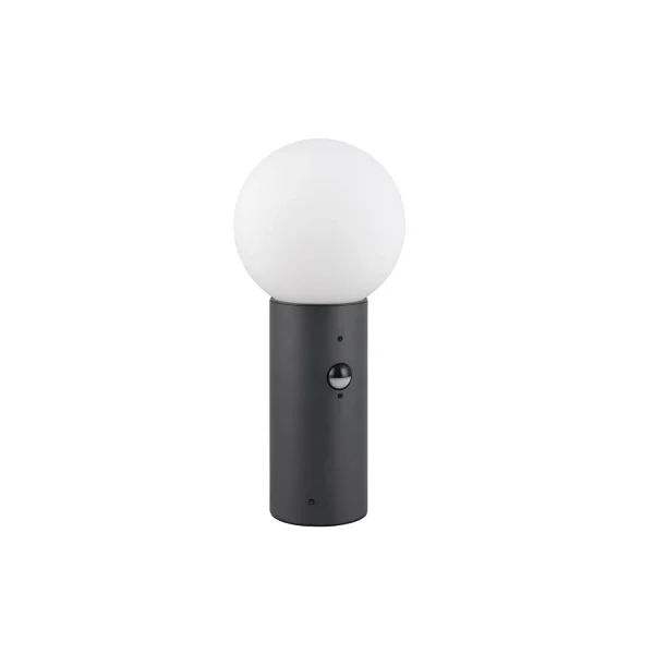 BALIZA EXTERIOR E27 C/SENSOR ALUMINIO ANTRACITA IP44 40CM LAUREL