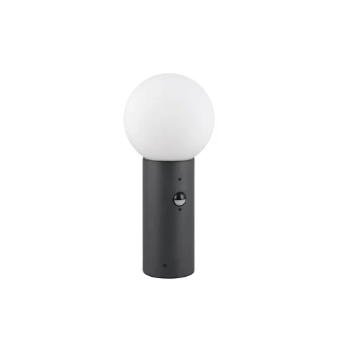 BALIZA EXTERIOR E27 C/SENSOR ALUMINIO ANTRACITA IP44 40CM LAUREL