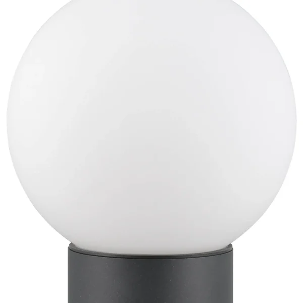 BALIZA EXTERIOR E27 C/SENSOR ALUMINIO ANTRACITA IP44 40CM LAUREL