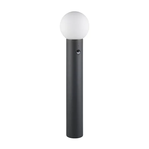BALIZA EXTERIOR E27 C/SENSOR ALUMINIO ANTRACITA IP44 80CM LAUREL