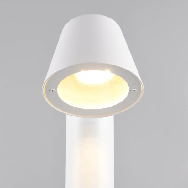 BALIZA EXTERIOR GU10 BLANCO MATE 60CM IP44 MOSSEN