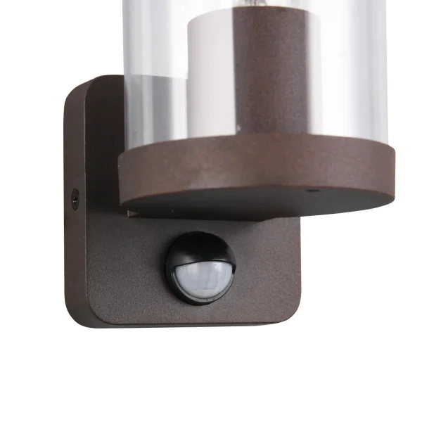 APLIQUE EXTERIOR E27 C/SENSOR ALUMINIO ÓXIDO IP44 DANDELION