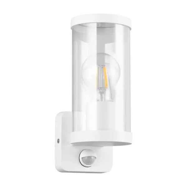 APLIQUE EXTERIOR E27 C/SENSOR ALUMINIO BLANCO IP44 DANDELION