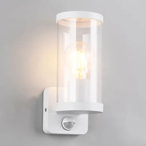 APLIQUE EXTERIOR E27 C/SENSOR ALUMINIO BLANCO IP44 DANDELION