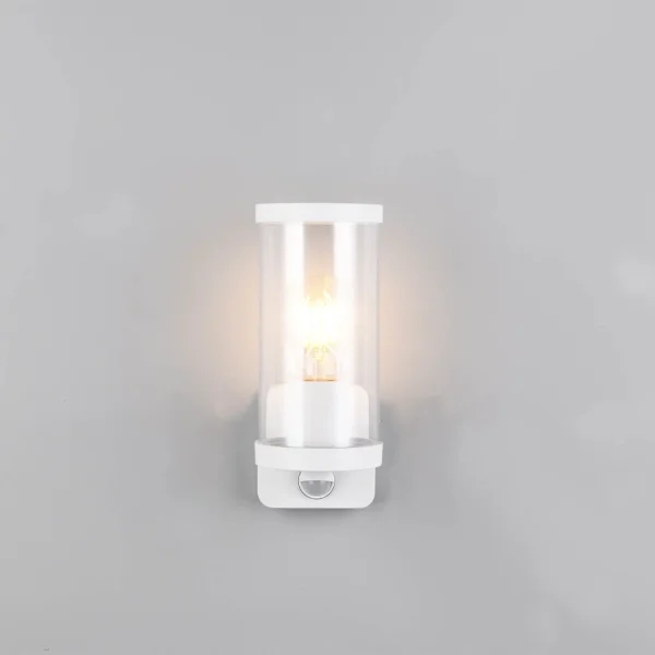APLIQUE EXTERIOR E27 C/SENSOR ALUMINIO BLANCO IP44 DANDELION