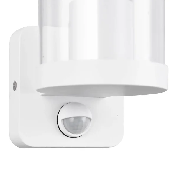 APLIQUE EXTERIOR E27 C/SENSOR ALUMINIO BLANCO IP44 DANDELION