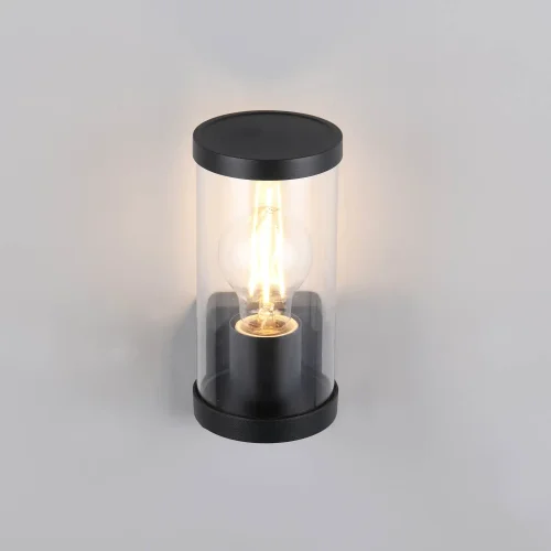 APLIQUE EXTERIOR E27 C/SENSOR ALUMINIO NEGRO IP44 DANDELION