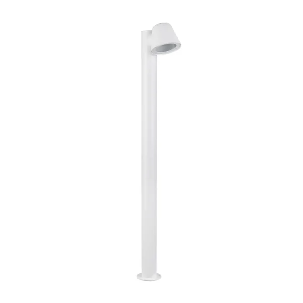 LÁMPARA DE PIE EXTERIOR GU10 BLANCO MATE 100CM IP44 MOSSEN