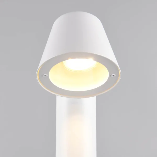 LÁMPARA DE PIE EXTERIOR GU10 BLANCO MATE 100CM IP44 MOSSEN