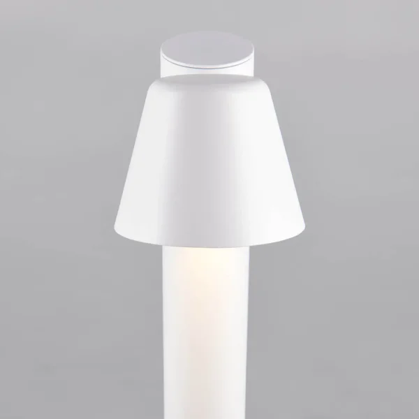 LÁMPARA DE PIE EXTERIOR GU10 BLANCO MATE 100CM IP44 MOSSEN