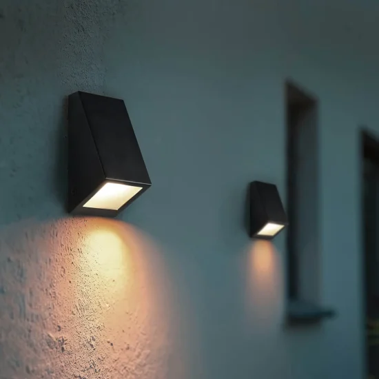 APLIQUE EXTERIOR GU10 IP44 NEGRO BIDENS