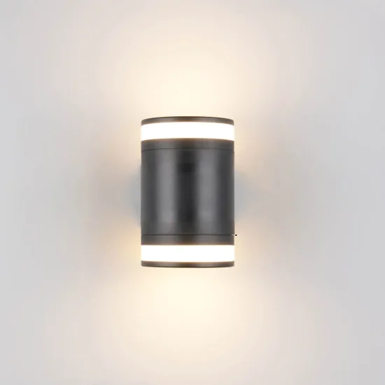 APLIQUE EXTERIOR 2 LUCES GX53 2x10W 4000K IP44 NEGRO CELANDINE 2