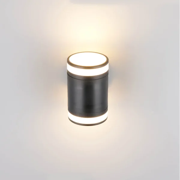 APLIQUE EXTERIOR 2 LUCES GX53 2x10W 4000K IP44 NEGRO CELANDINE