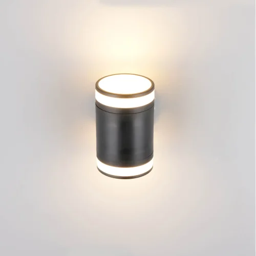 APLIQUE EXTERIOR 2 LUCES GX53 2x10W 4000K IP44 NEGRO CELANDINE