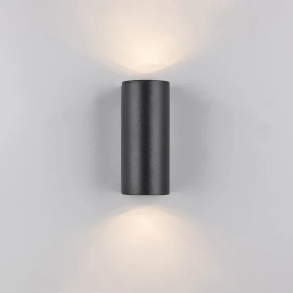 APLIQUE EXTERIOR 2 LUCES GU10 IP44 CILÍNDRICO STEVIA