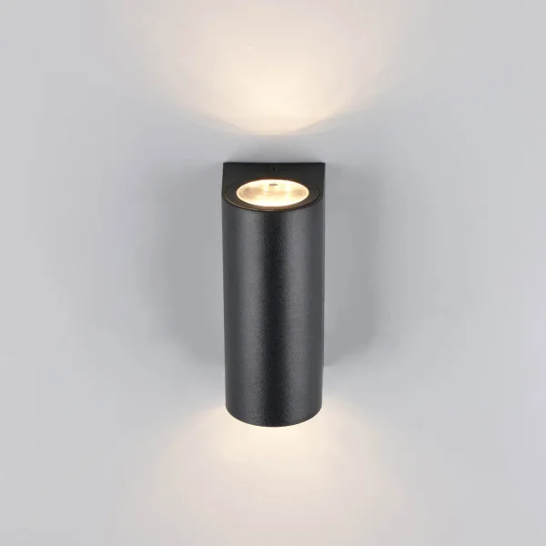 APLIQUE EXTERIOR 2 LUCES GU10 IP44 CILÍNDRICO STEVIA