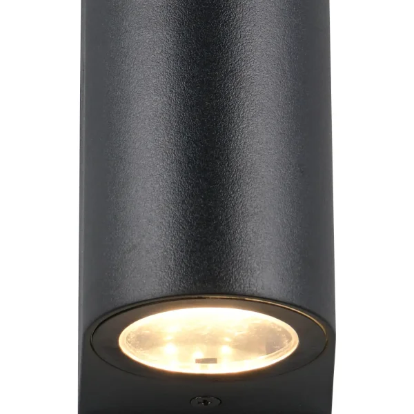 APLIQUE EXTERIOR 2 LUCES GU10 IP44 CILÍNDRICO STEVIA