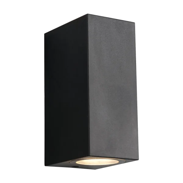 APLIQUE EXTERIOR 2 LUCES GU10 IP44 CUADRADO STEVIA
