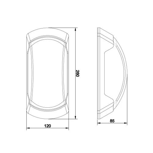 APLIQUE EXTERIOR E27 IP65 BLANCO CEDRO