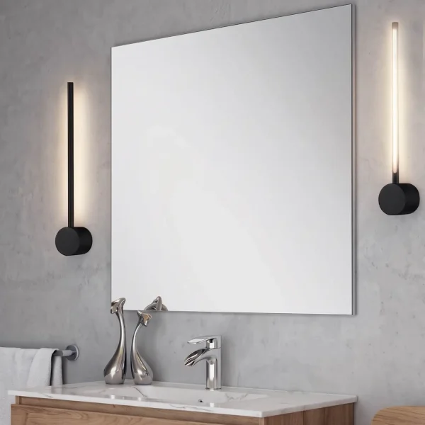 APLIQUE DE PARED BAÑO LED 10W CCT C/ROTACIÓN NEGRO IP44